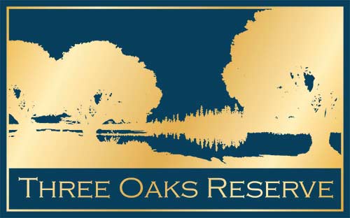 Three Oaks Reserve logo.