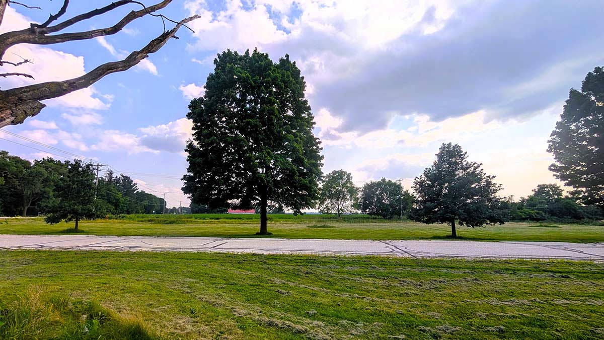 View of residential lot 1 at Three Oaks Reserver in Oconomowoc.